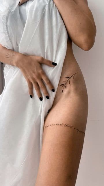 fine-line tattoo · piece 04 · Aleksandra, Kraska Tattoo, Rishon LeZion