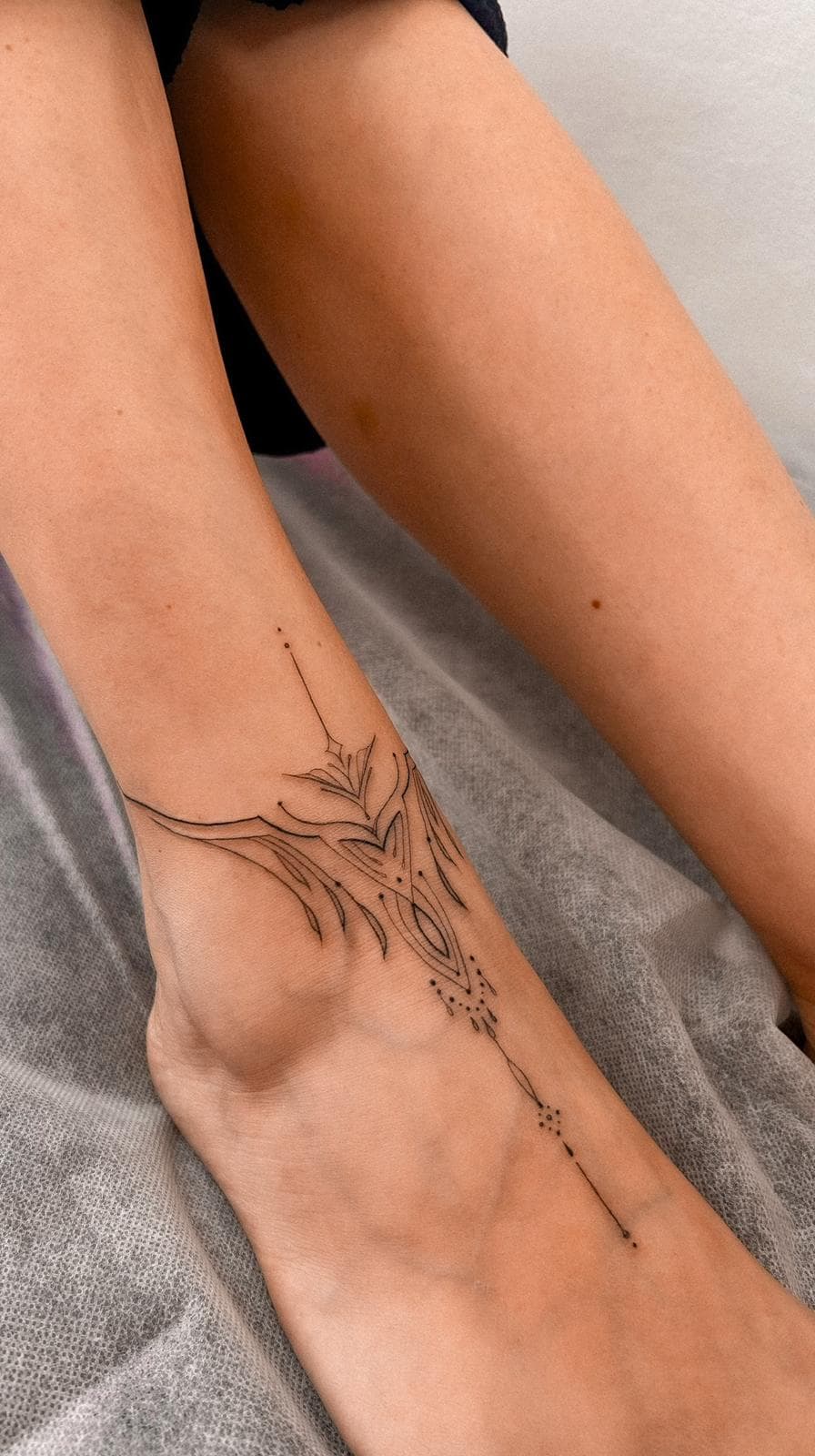 fine-line tattoo · piece 10 · Aleksandra, Kraska Tattoo, Rishon LeZion