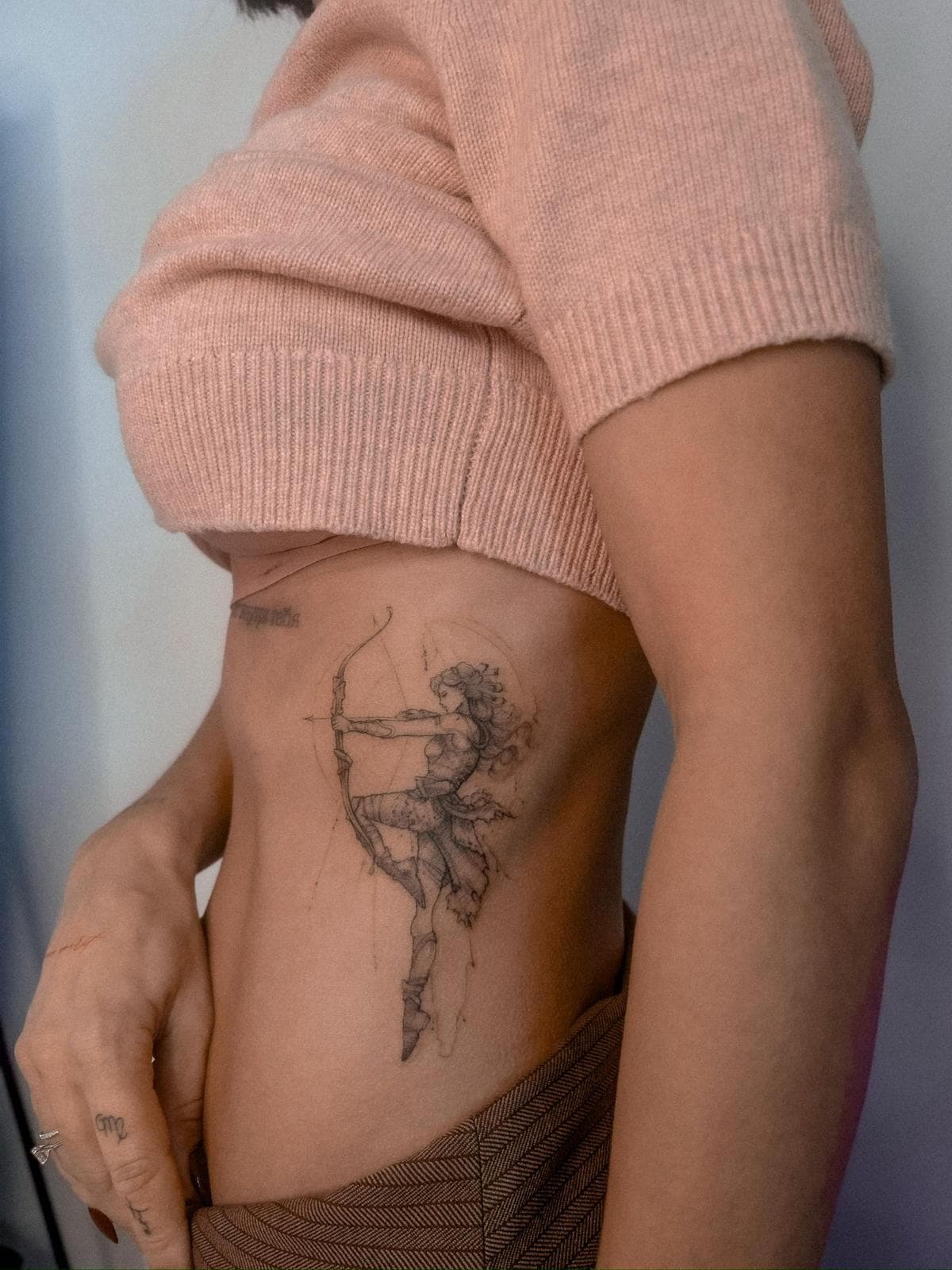 fine-line tattoo · piece 13 · Aleksandra, Kraska Tattoo, Rishon LeZion