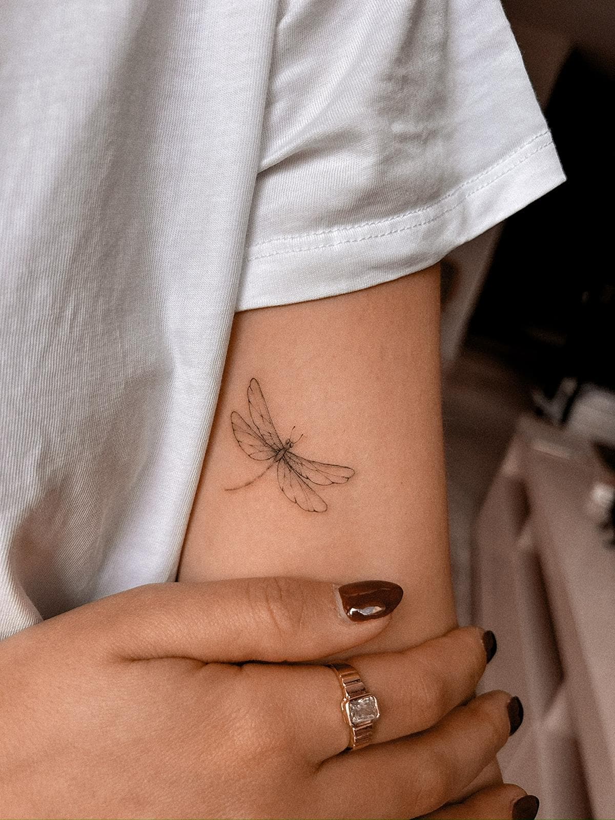 fine-line tattoo · piece 28 · Aleksandra, Kraska Tattoo, Rishon LeZion
