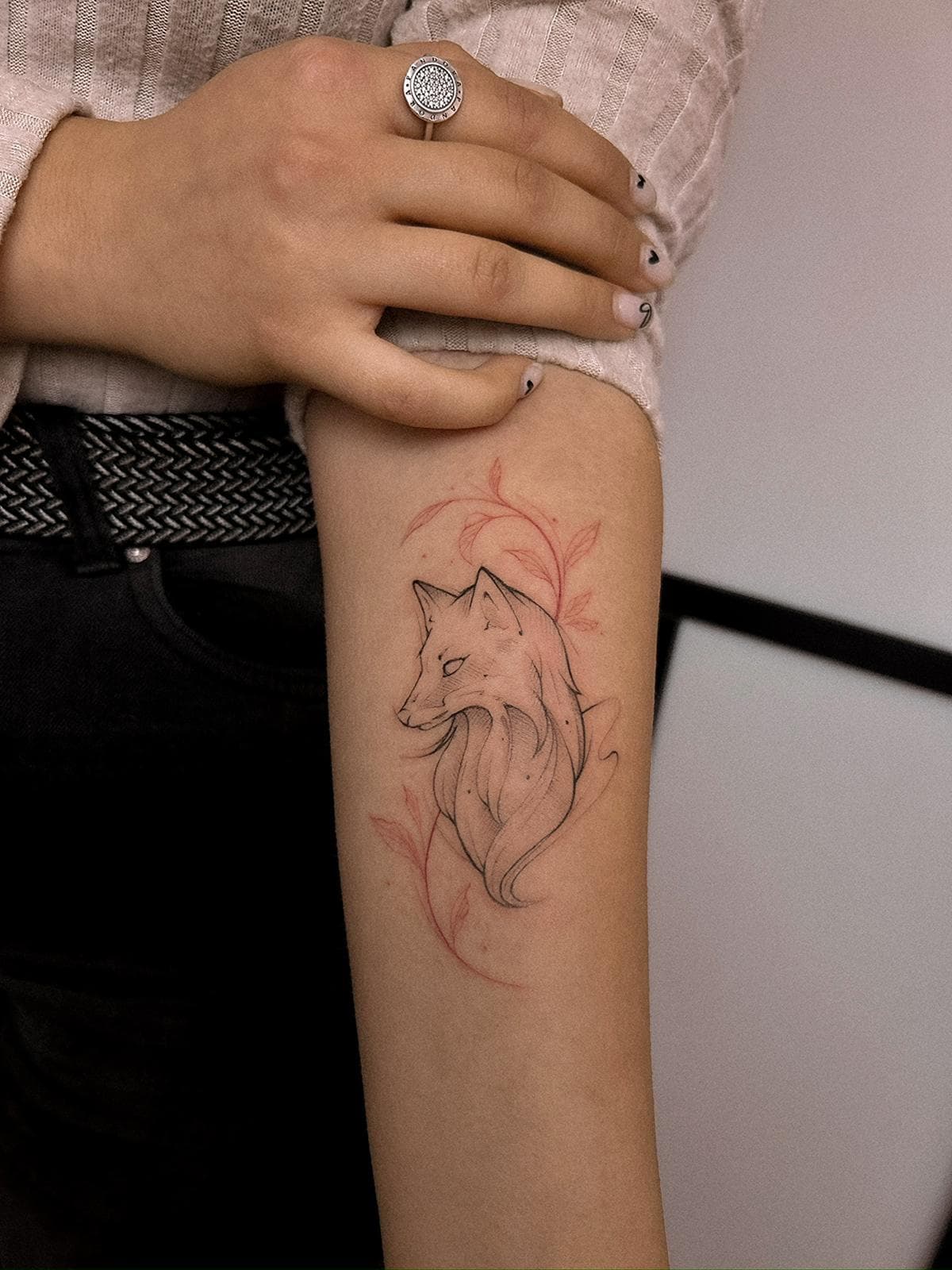 fine-line tattoo · piece 43 · Aleksandra, Kraska Tattoo, Rishon LeZion