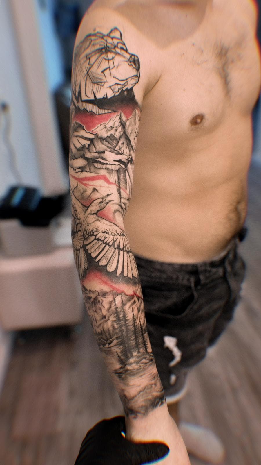fine-line tattoo · piece 47 · Aleksandra, Kraska Tattoo, Rishon LeZion