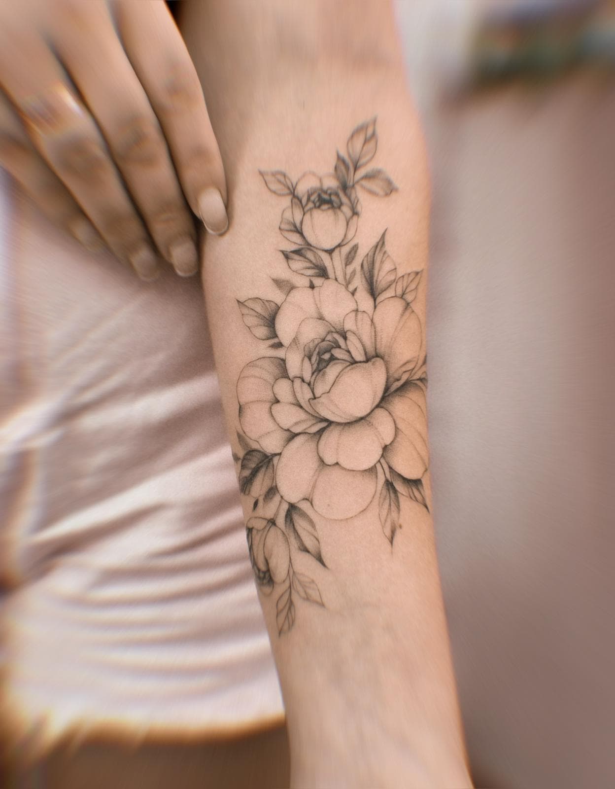 fine-line tattoo · piece 49 · Aleksandra, Kraska Tattoo, Rishon LeZion