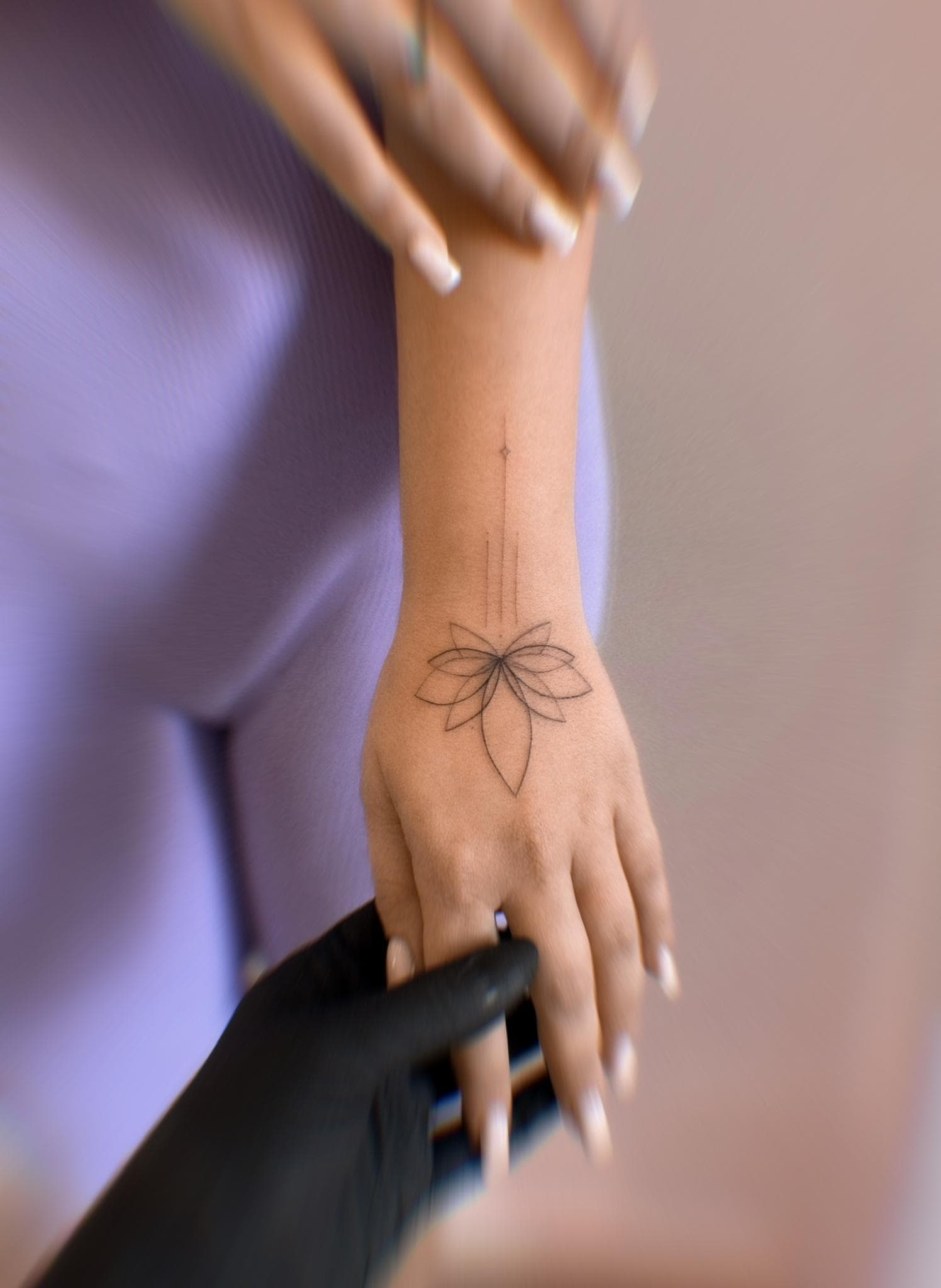fine-line tattoo · piece 50 · Aleksandra, Kraska Tattoo, Rishon LeZion